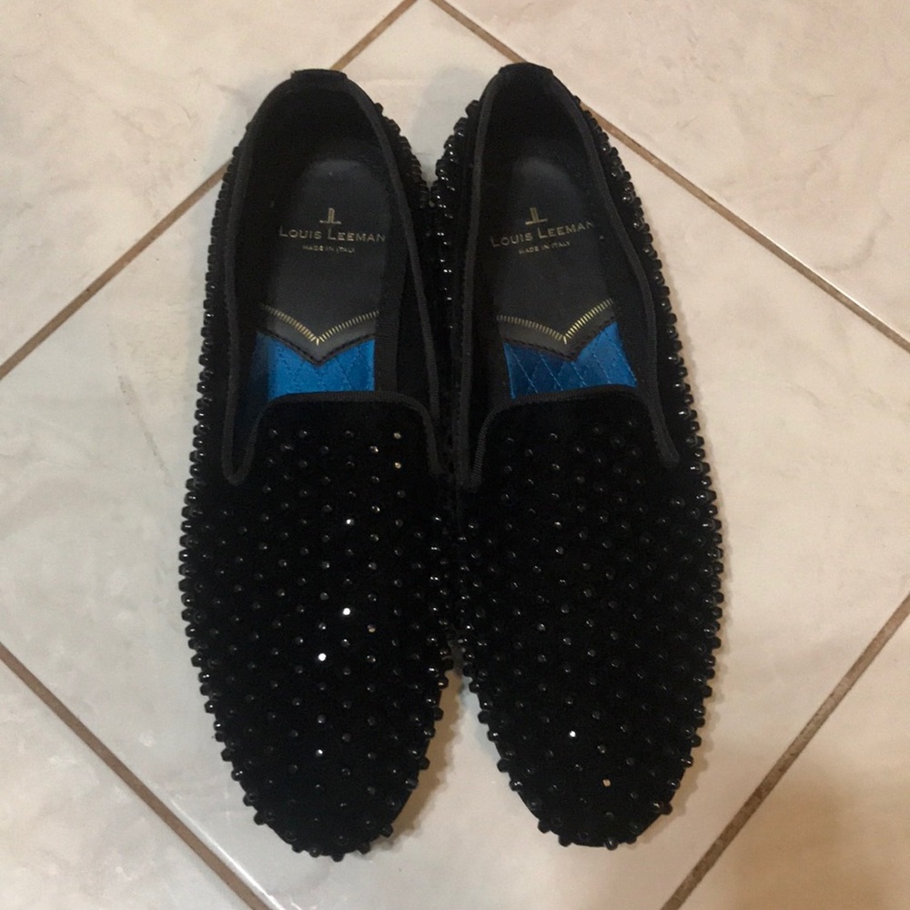 Stylish studded black Loafer